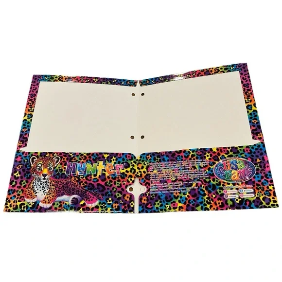 Lisa Frank 2 Pocket Textured Glitter Pocket Folder, 2020 - Picture 3 of 4